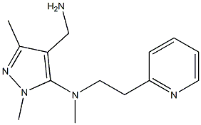 4-(aminomethyl)-N,1,3-trimethyl-N-[2-(pyridin-2-yl)ethyl]-1H-pyrazol-5-amine Structure