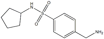 4-(aminomethyl)-N-cyclopentylbenzenesulfonamide 구조식 이미지