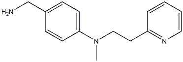 4-(aminomethyl)-N-methyl-N-[2-(pyridin-2-yl)ethyl]aniline Structure
