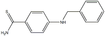 4-(benzylamino)benzene-1-carbothioamide 구조식 이미지