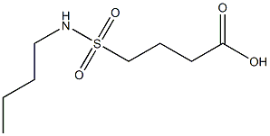 4-(butylsulfamoyl)butanoic acid 구조식 이미지