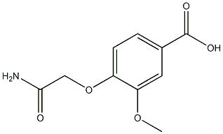 4-(carbamoylmethoxy)-3-methoxybenzoic acid 구조식 이미지
