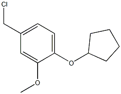 4-(chloromethyl)-1-(cyclopentyloxy)-2-methoxybenzene Structure