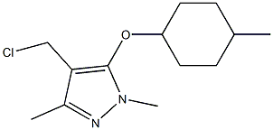 4-(chloromethyl)-1,3-dimethyl-5-[(4-methylcyclohexyl)oxy]-1H-pyrazole Structure