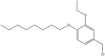 4-(chloromethyl)-2-ethoxy-1-(octyloxy)benzene Structure