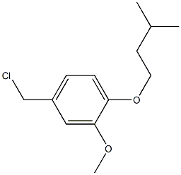 4-(chloromethyl)-2-methoxy-1-(3-methylbutoxy)benzene 구조식 이미지