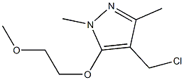 4-(chloromethyl)-5-(2-methoxyethoxy)-1,3-dimethyl-1H-pyrazole Structure