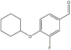 4-(cyclohexyloxy)-3-fluorobenzaldehyde 구조식 이미지