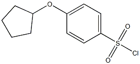 4-(cyclopentyloxy)benzene-1-sulfonyl chloride Structure