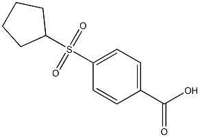 4-(cyclopentylsulfonyl)benzoic acid Structure