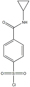 4-(cyclopropylcarbamoyl)benzene-1-sulfonyl chloride 구조식 이미지