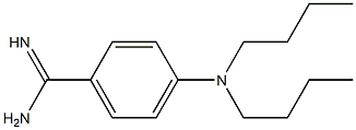 4-(dibutylamino)benzene-1-carboximidamide 구조식 이미지