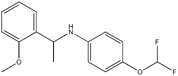 4-(difluoromethoxy)-N-[1-(2-methoxyphenyl)ethyl]aniline Structure