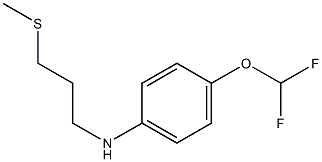 4-(difluoromethoxy)-N-[3-(methylsulfanyl)propyl]aniline 구조식 이미지