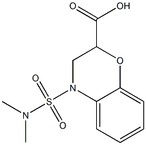 4-(dimethylsulfamoyl)-3,4-dihydro-2H-1,4-benzoxazine-2-carboxylic acid Structure