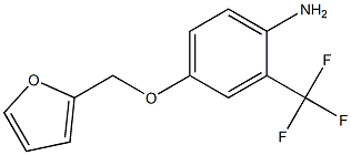 4-(furan-2-ylmethoxy)-2-(trifluoromethyl)aniline Structure