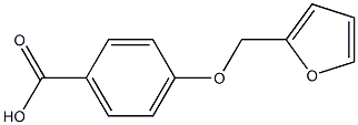 4-(furan-2-ylmethoxy)benzoic acid Structure