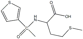4-(methylsulfanyl)-2-[1-(thiophen-3-yl)acetamido]butanoic acid Structure