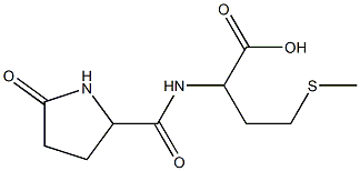 4-(methylthio)-2-{[(5-oxopyrrolidin-2-yl)carbonyl]amino}butanoic acid Structure