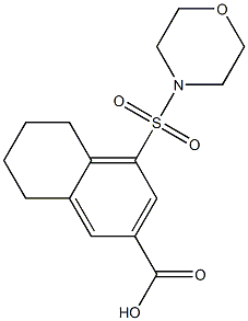 4-(morpholin-4-ylsulfonyl)-5,6,7,8-tetrahydronaphthalene-2-carboxylic acid 구조식 이미지