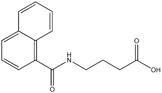 4-(naphthalen-1-ylformamido)butanoic acid 구조식 이미지