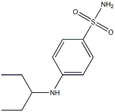 4-(pentan-3-ylamino)benzene-1-sulfonamide 구조식 이미지