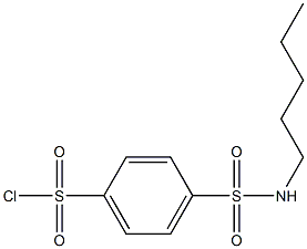 4-(pentylsulfamoyl)benzene-1-sulfonyl chloride Structure