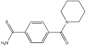 4-(piperidin-1-ylcarbonyl)benzenecarbothioamide 구조식 이미지