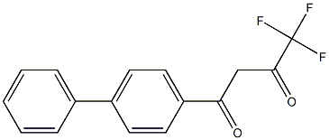 4,4,4-trifluoro-1-(4-phenylphenyl)butane-1,3-dione Structure