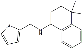 4,4-dimethyl-N-(thiophen-2-ylmethyl)-1,2,3,4-tetrahydronaphthalen-1-amine Structure