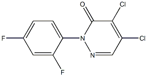 4,5-dichloro-2-(2,4-difluorophenyl)pyridazin-3(2H)-one Structure