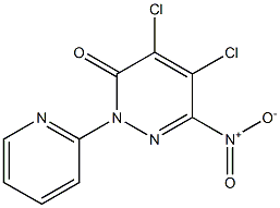 4,5-dichloro-6-nitro-2-pyridin-2-ylpyridazin-3(2H)-one Structure
