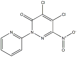 4,5-dichloro-6-nitro-2-pyridin-2-ylpyridazin-3(2H)-one 구조식 이미지