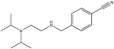 4-[({2-[bis(propan-2-yl)amino]ethyl}amino)methyl]benzonitrile Structure