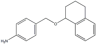 4-[(1,2,3,4-tetrahydronaphthalen-1-yloxy)methyl]aniline 구조식 이미지