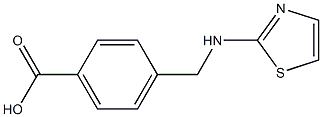 4-[(1,3-thiazol-2-ylamino)methyl]benzoic acid 구조식 이미지