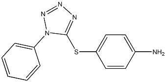 4-[(1-phenyl-1H-1,2,3,4-tetrazol-5-yl)sulfanyl]aniline 구조식 이미지