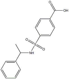 4-[(1-phenylethyl)sulfamoyl]benzoic acid 구조식 이미지