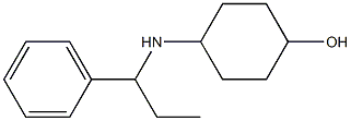 4-[(1-phenylpropyl)amino]cyclohexan-1-ol Structure