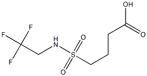 4-[(2,2,2-trifluoroethyl)sulfamoyl]butanoic acid Structure