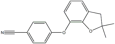 4-[(2,2-dimethyl-2,3-dihydro-1-benzofuran-7-yl)oxy]benzonitrile Structure