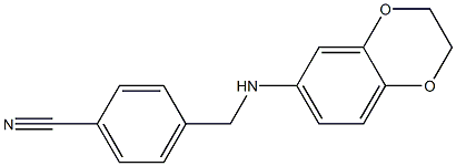 4-[(2,3-dihydro-1,4-benzodioxin-6-ylamino)methyl]benzonitrile Structure