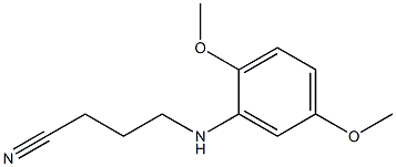 4-[(2,5-dimethoxyphenyl)amino]butanenitrile 구조식 이미지