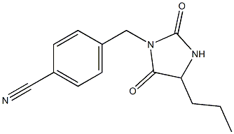 4-[(2,5-dioxo-4-propylimidazolidin-1-yl)methyl]benzonitrile Structure