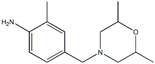 4-[(2,6-dimethylmorpholin-4-yl)methyl]-2-methylaniline Structure