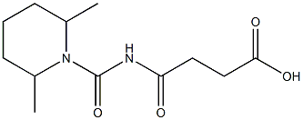 4-[(2,6-dimethylpiperidin-1-yl)carbonylamino]-4-oxobutanoic acid Structure