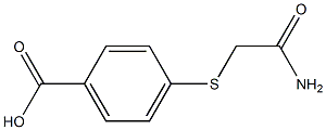 4-[(2-amino-2-oxoethyl)thio]benzoic acid 구조식 이미지