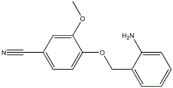 4-[(2-aminophenyl)methoxy]-3-methoxybenzonitrile Structure