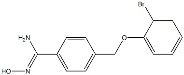 4-[(2-bromophenoxy)methyl]-N'-hydroxybenzenecarboximidamide Structure