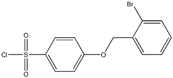 4-[(2-bromophenyl)methoxy]benzene-1-sulfonyl chloride Structure